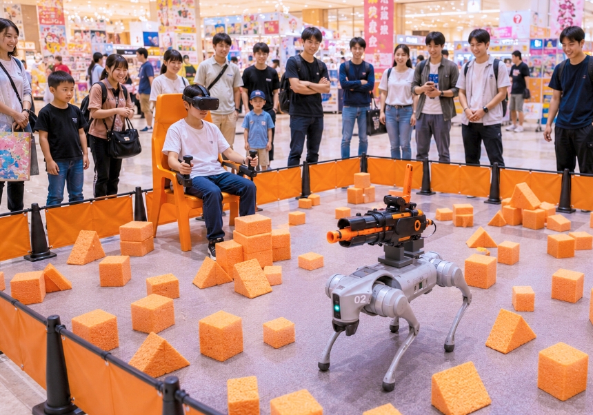 ロボットエンタメ活用シーン - 商業施設内での大型催事